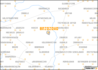 map of Brzozowo