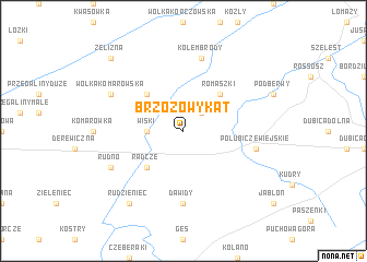 map of Brzozowy Kąt