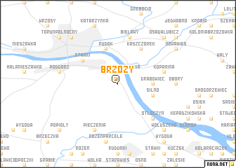 map of Brzozy