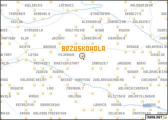 map of Brzuskowola