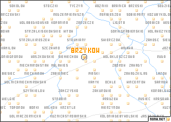 map of Brzyków