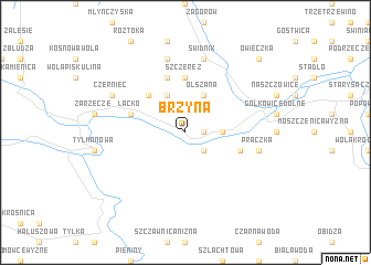 map of Brzyna