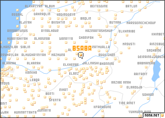 map of Bsābā