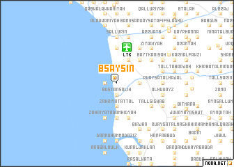 map of Bsaysīn