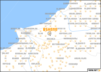 map of Bshāmā