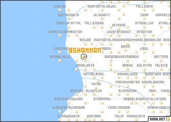 map of Bshammān