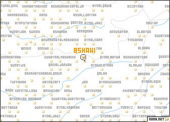 map of Bshāwī