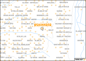 map of Bshimmānā