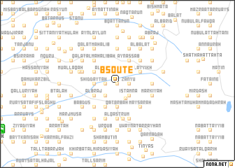 map of Bsoûte