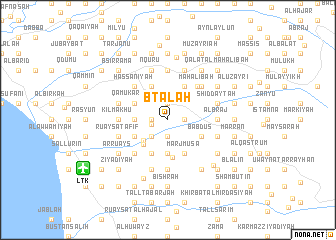 map of Bta‘lah