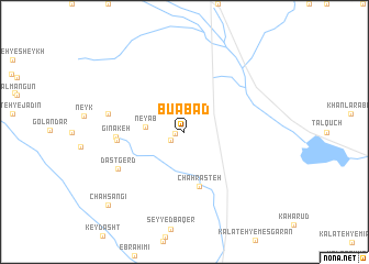 map of Būābād