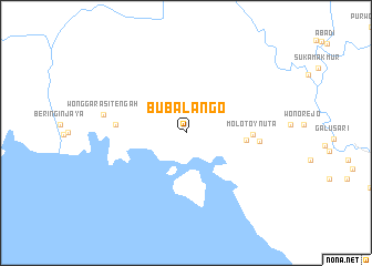 map of Bubalango