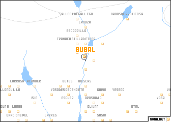 map of Búbal