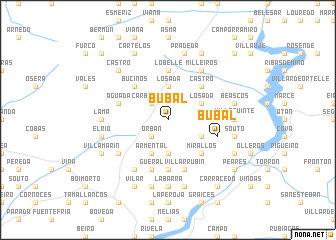 map of Búbal