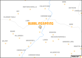 map of Bubbling Spring