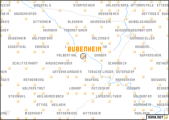 map of Bubenheim