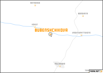 map of Bubenshchikova