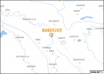 map of Bubenzer