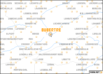 map of Bubertré