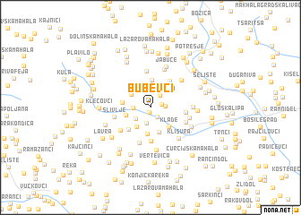 map of Bubevci