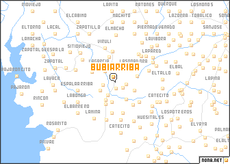 map of Bubí Arriba