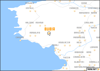 map of Bubia