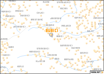 map of Bubići