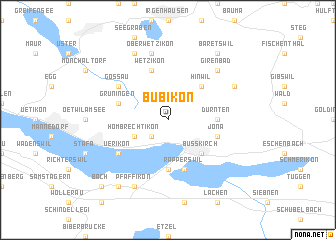 map of Bubikon