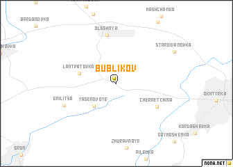 map of Bublikov