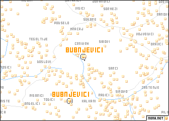 map of Bubnjevići