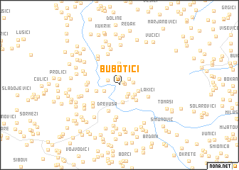 map of Bubotići