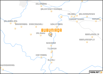 map of Būbūnī Āqā