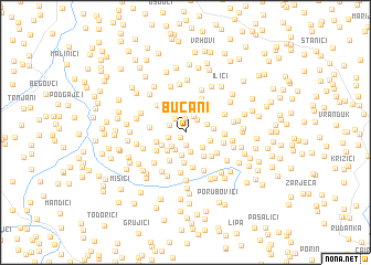 map of Bučani