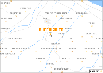 map of Bucchianico