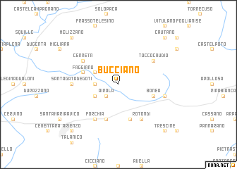 map of Bucciano