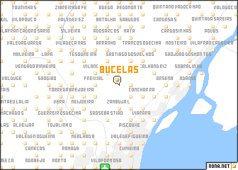 map of Bucelas