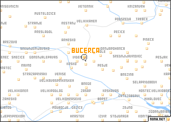 map of Bučerca