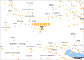 map of Bućevača