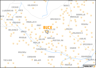 map of Buče