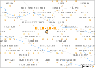 map of Buchałowice