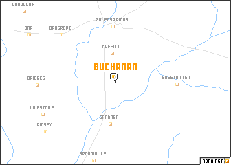 map of Buchanan