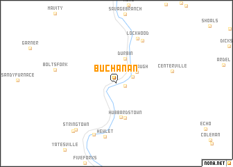 map of Buchanan