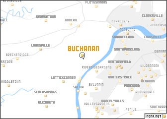 map of Buchanan