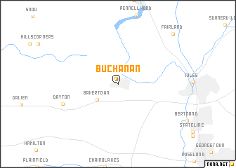 map of Buchanan