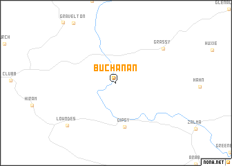 map of Buchanan
