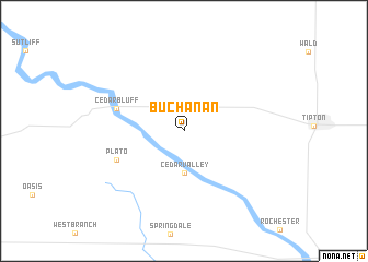 map of Buchanan