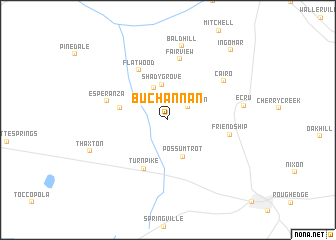 map of Buchannan