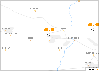 map of Bucha