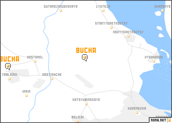 map of Bucha
