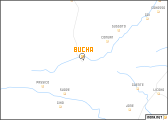 map of Bucha